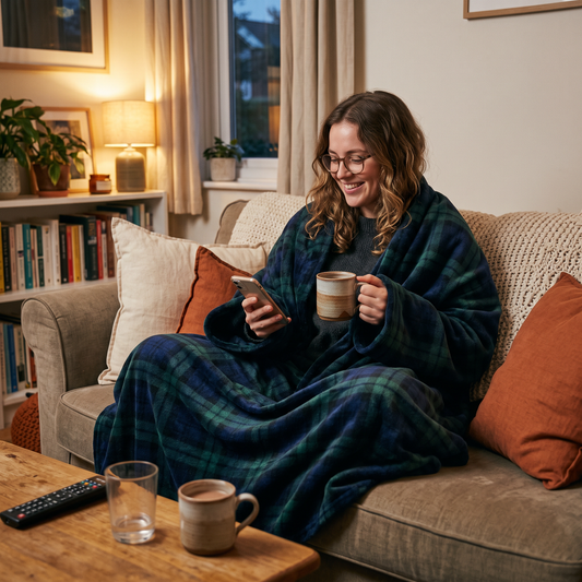 Wearable Flannel TV Blanket