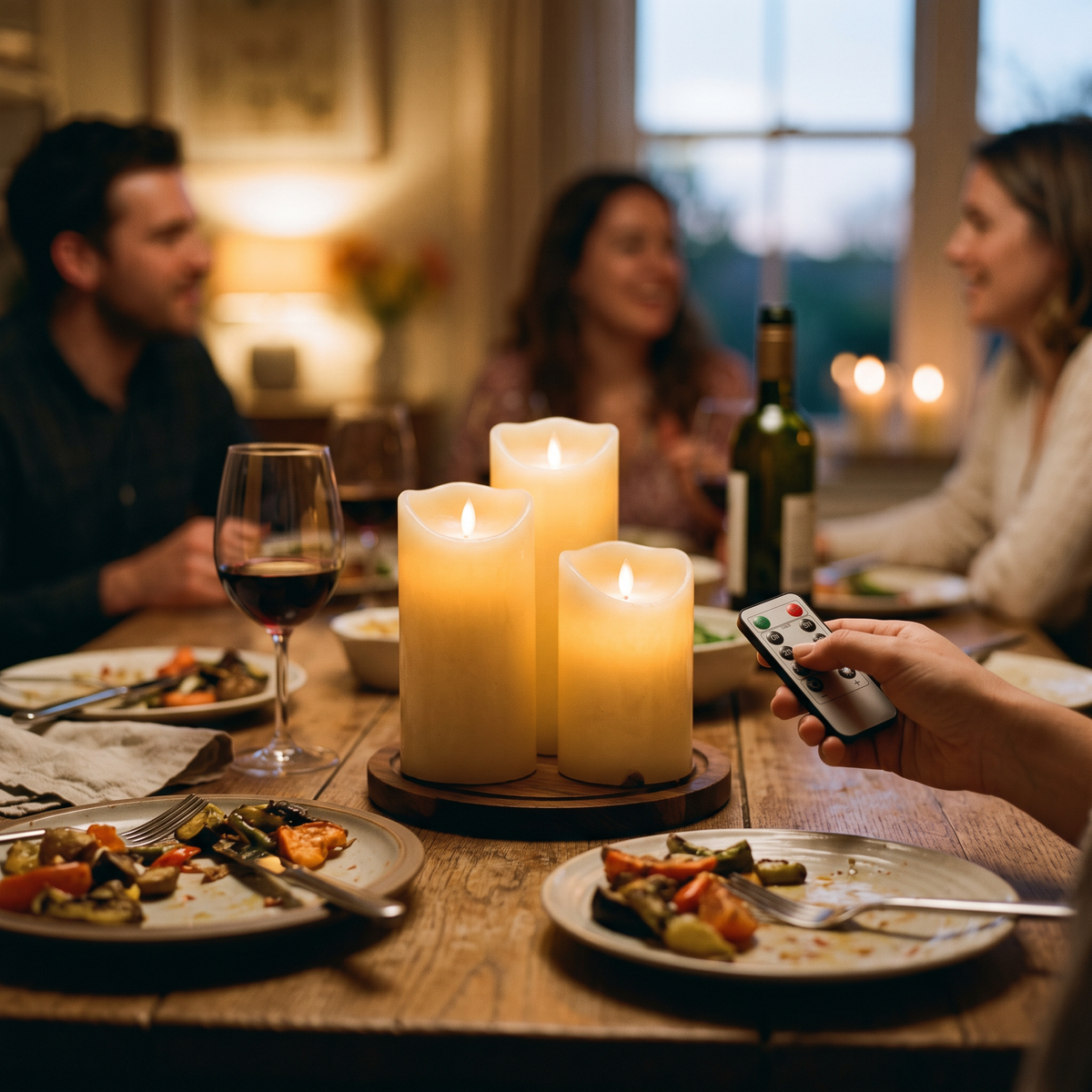 Flameless LED Pillar Candles