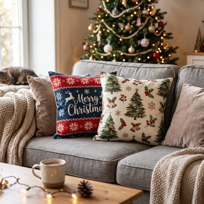 Christmas Throw Pillow Covers