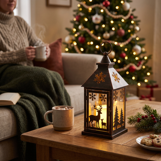 LED Holiday Tabletop Lantern