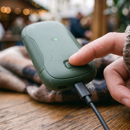 Rechargeable Hand Warmer & Power Bank close-up detail