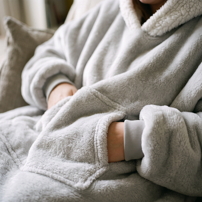 Oversized Blanket Hoodie close-up detail