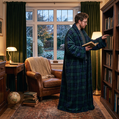 Wearable Flannel TV Blanket in use