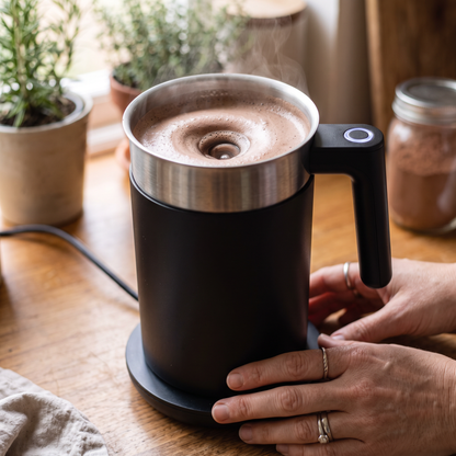 Electric Milk Frother & Hot Chocolate Maker close-up detail