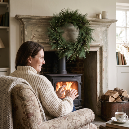 Nordic Norfolk Pine Wreath in use