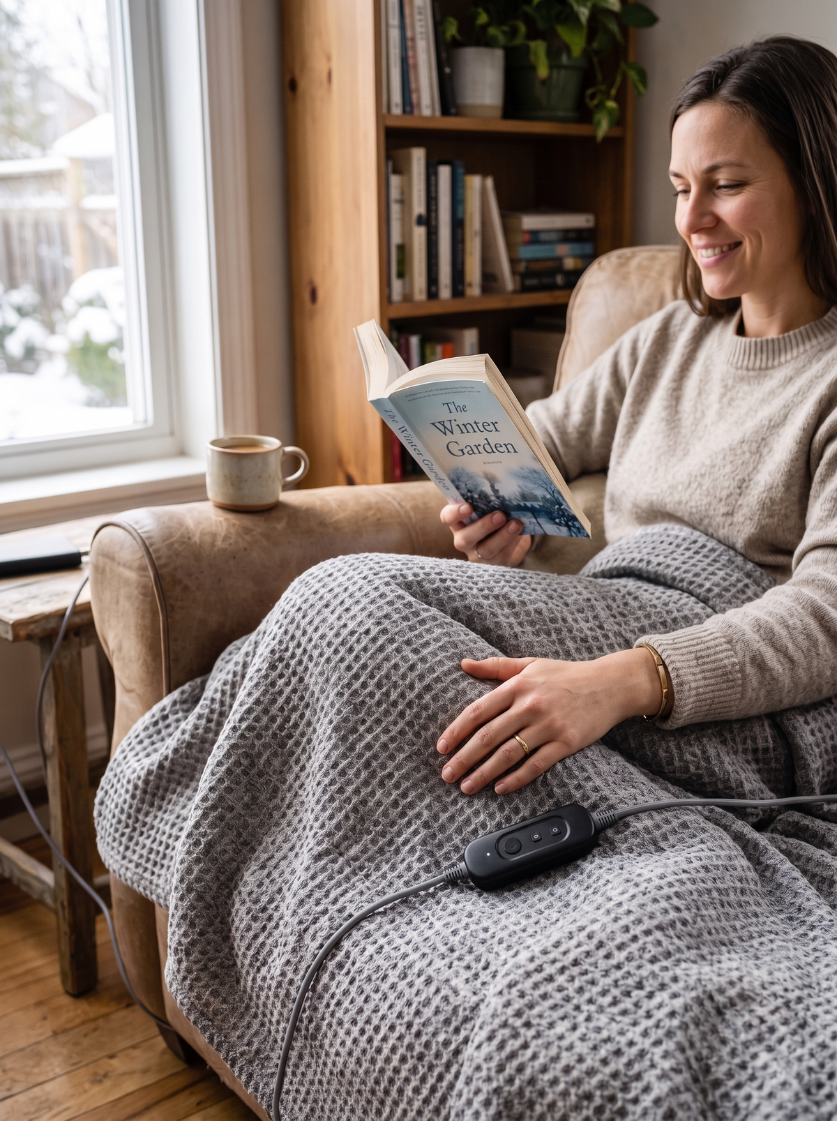 Heated Waffle Throw Blanket Texture You Will Love Touching