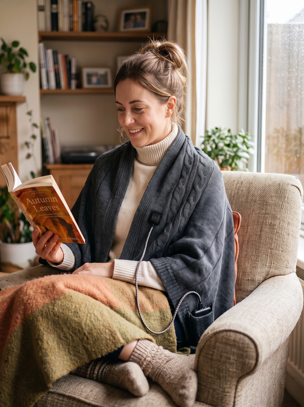 Heated Wearable Shawl Wrap A Warm Hug That Stays With You