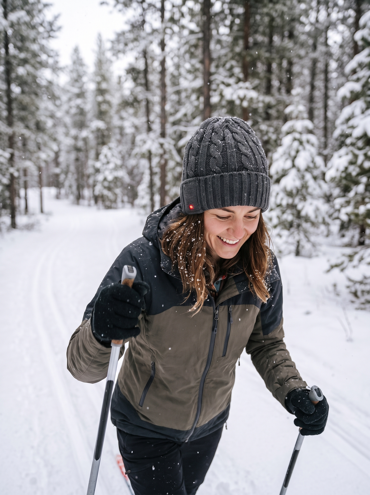 Rechargeable Heated Beanie Stays Put While You Move