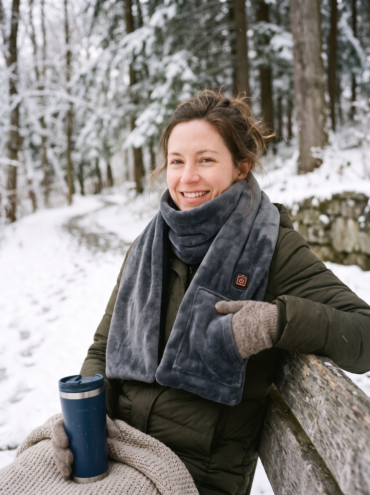 Rechargeable Heated Scarf Soft Flannel You Will Reach For Daily
