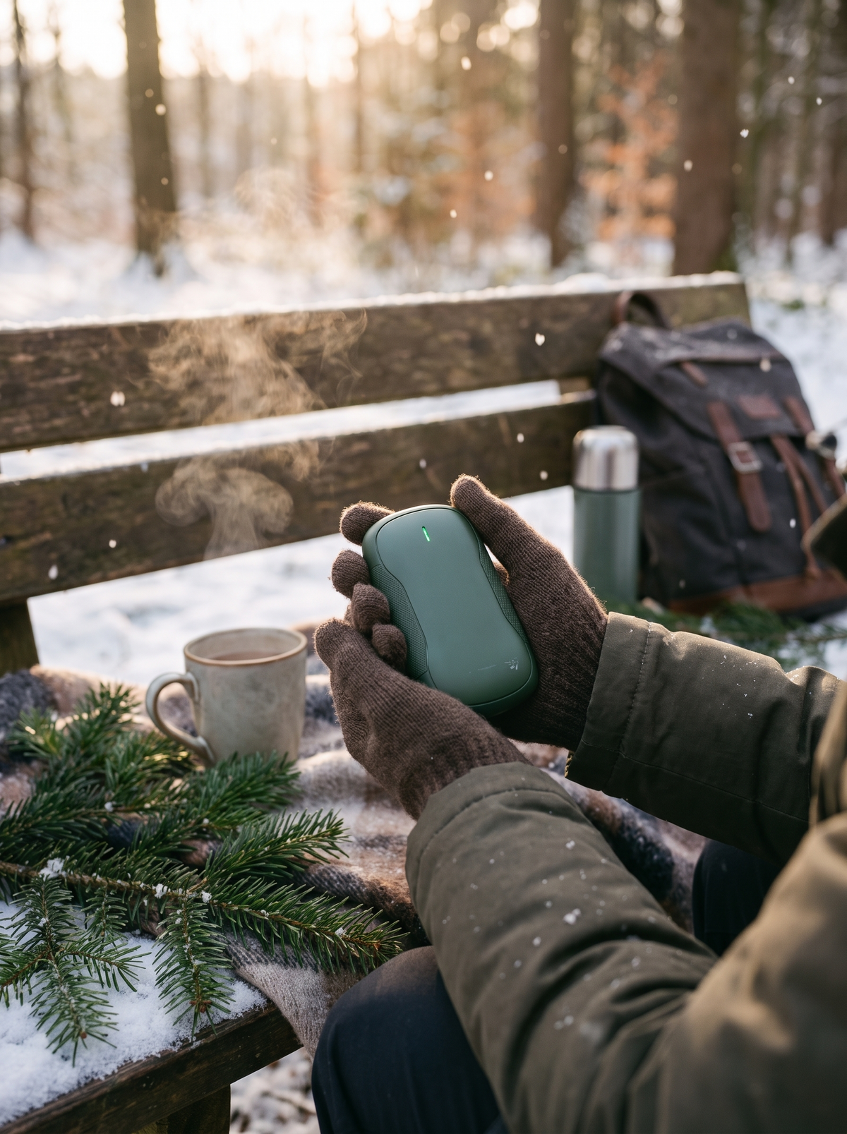 Rechargeable Hand Warmer & Power Bank Fits In Your Palm And Your Pocket