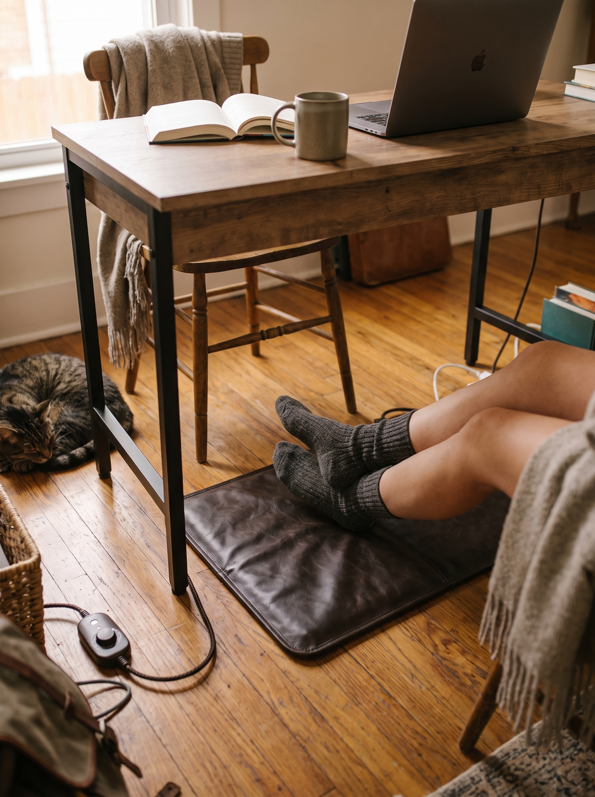 Heated Foot Warmer Mat Warm Feet, Happier Everything