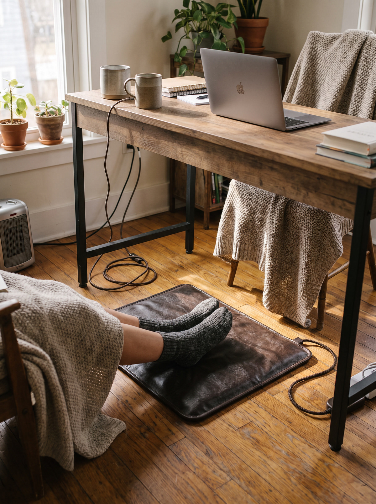 Heated Foot Warmer Mat Made For Drafty Home Offices