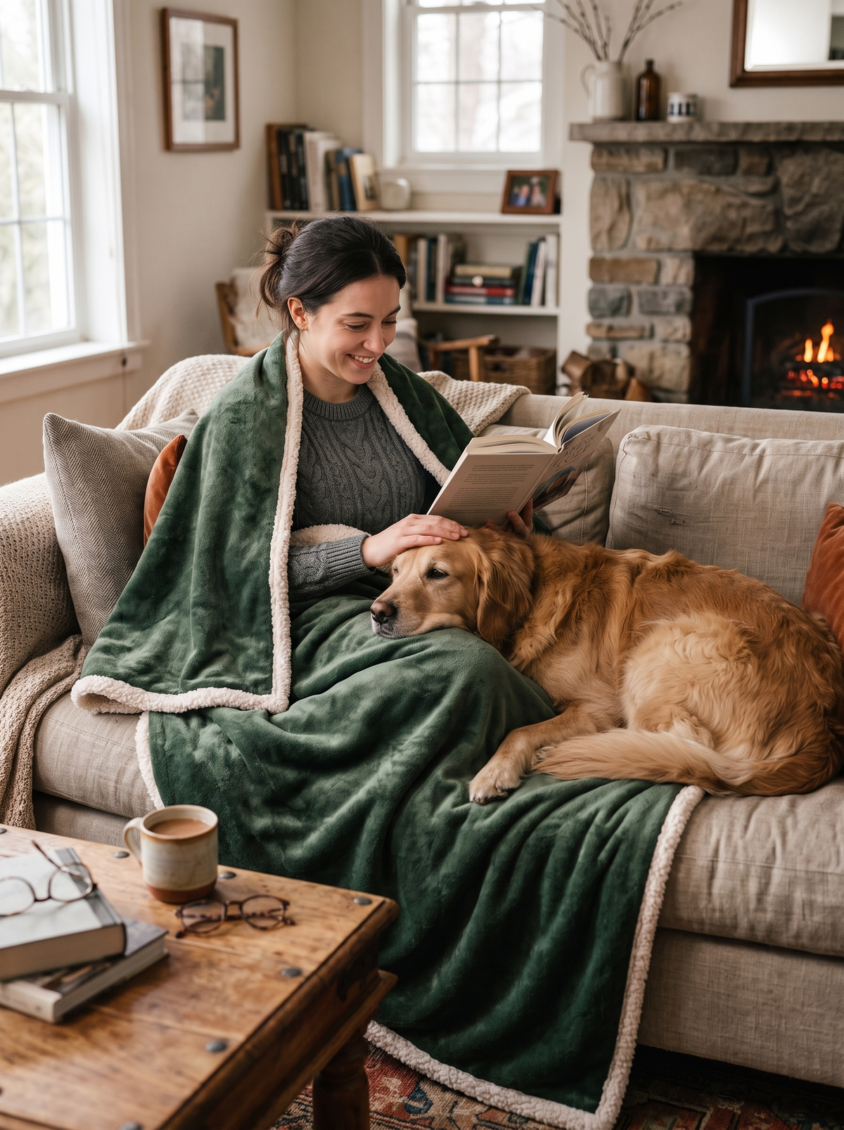 Sherpa Fleece Throw Blanket The Throw You Reach For First