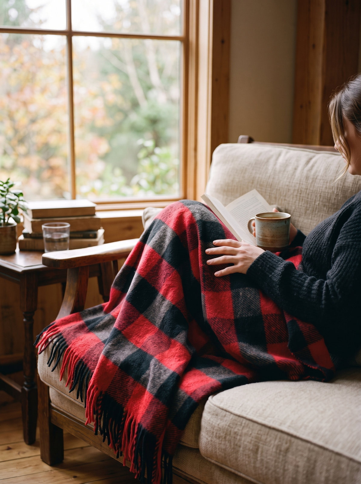 Plaid Flannel Throw Blanket Fits Every Style At Home