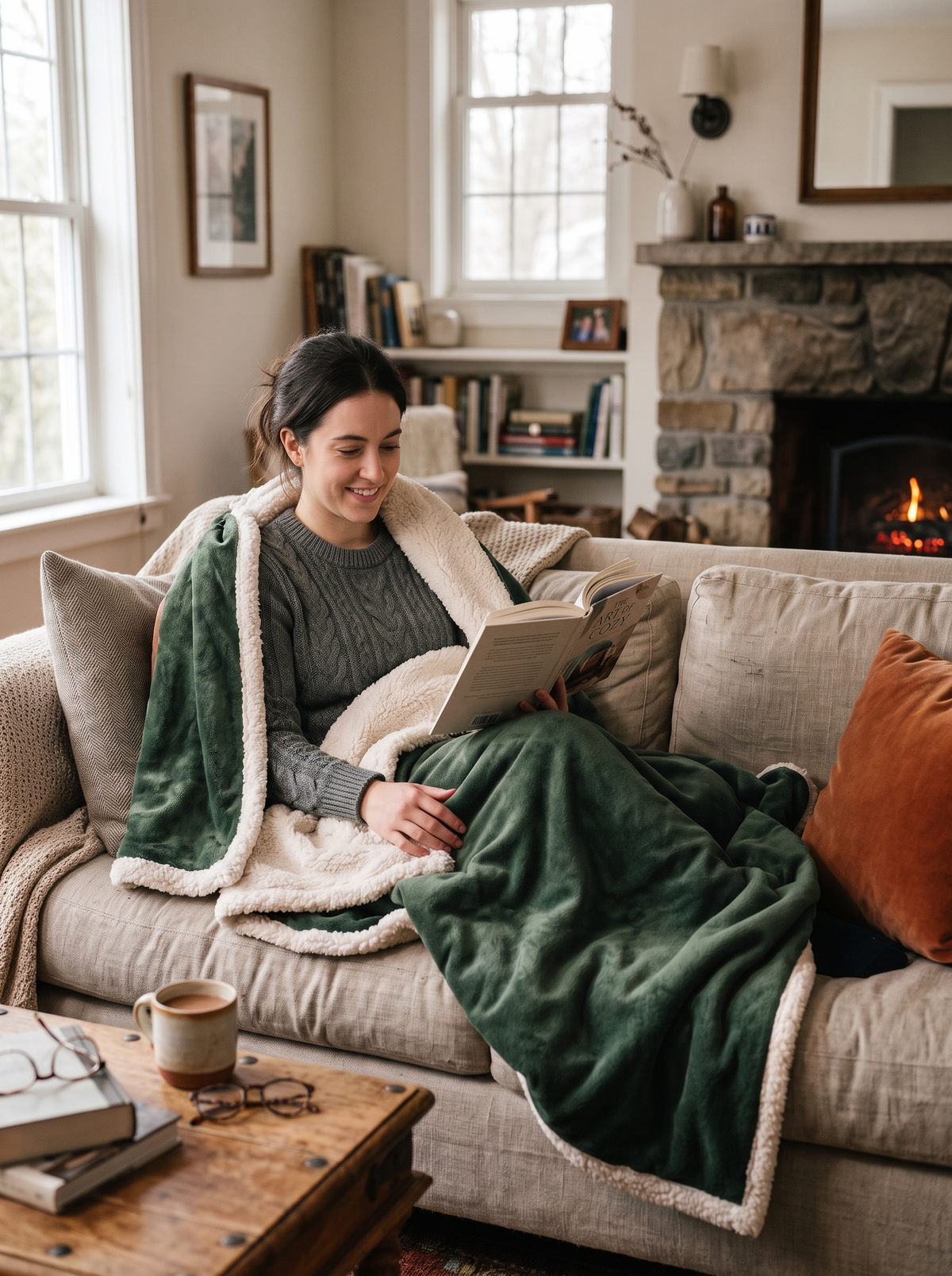 Sherpa Fleece Throw Blanket Softness That Lasts All Season