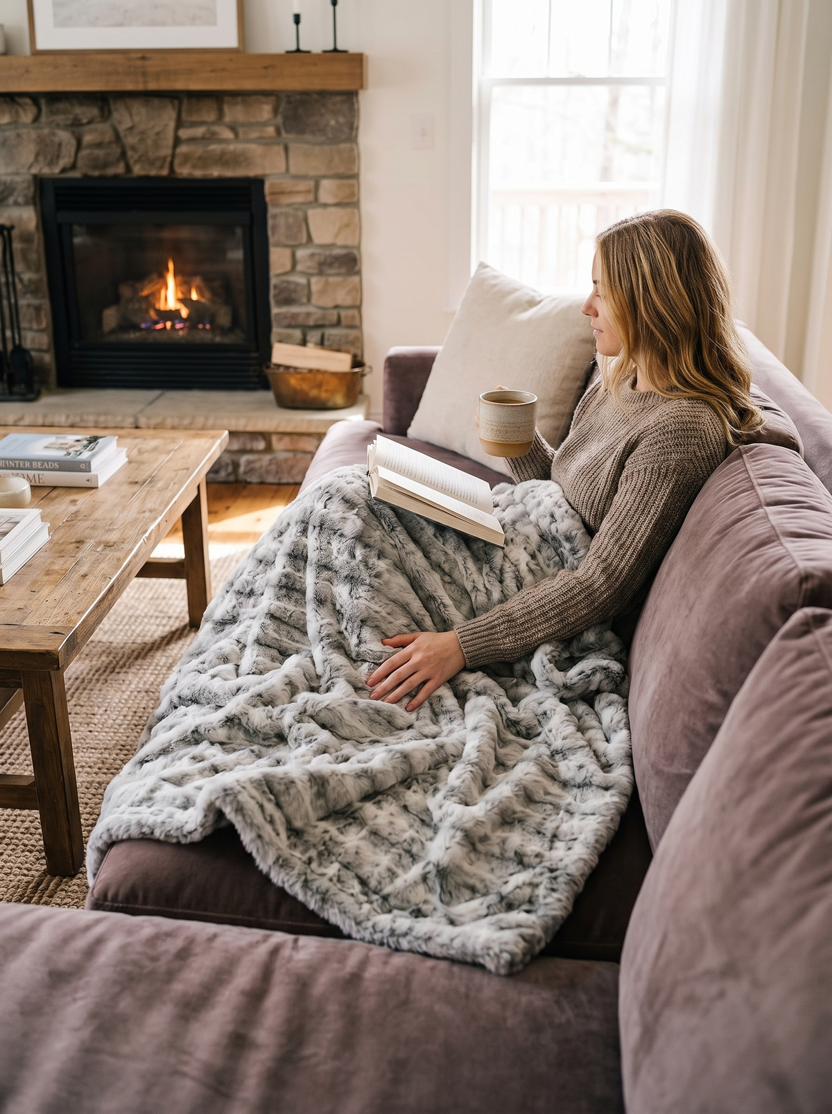 Faux Fur Throw Blanket Luxury You Can Wrap Up In