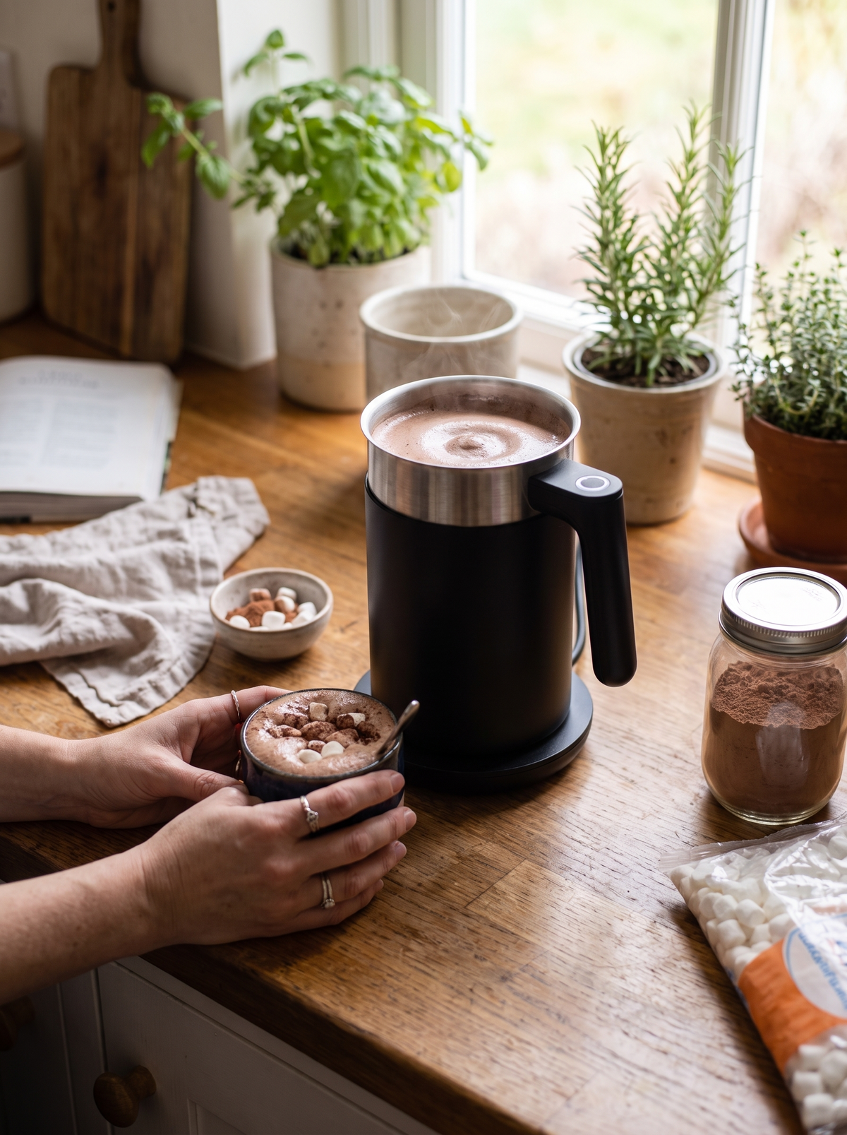 Electric Milk Frother & Hot Chocolate Maker Every Craving, Covered