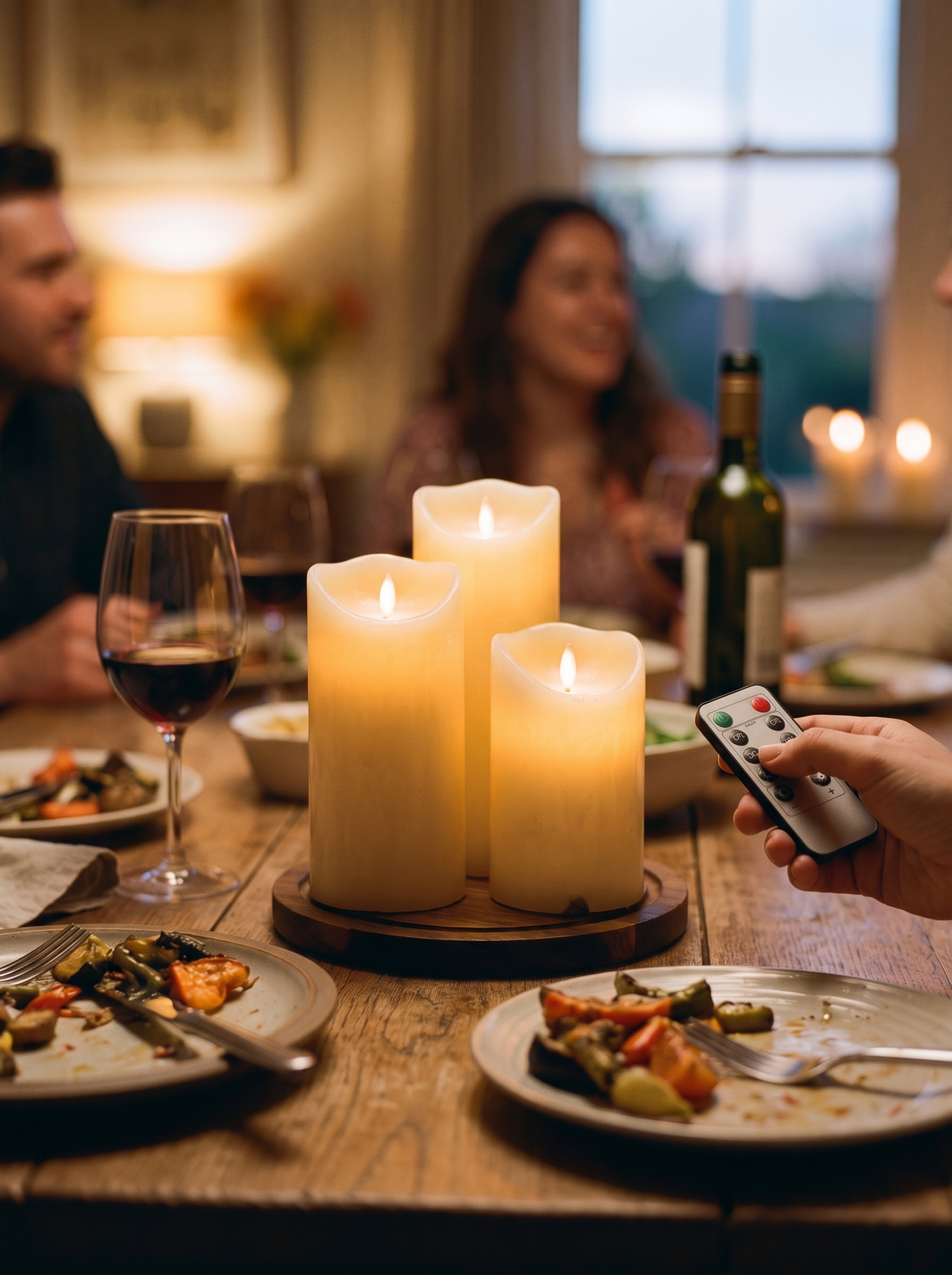 Flameless LED Pillar Candles Place Them Anywhere