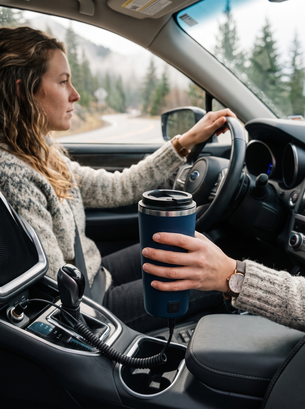 Electric Heated Travel Mug Made For Early Shifts And Long Drives