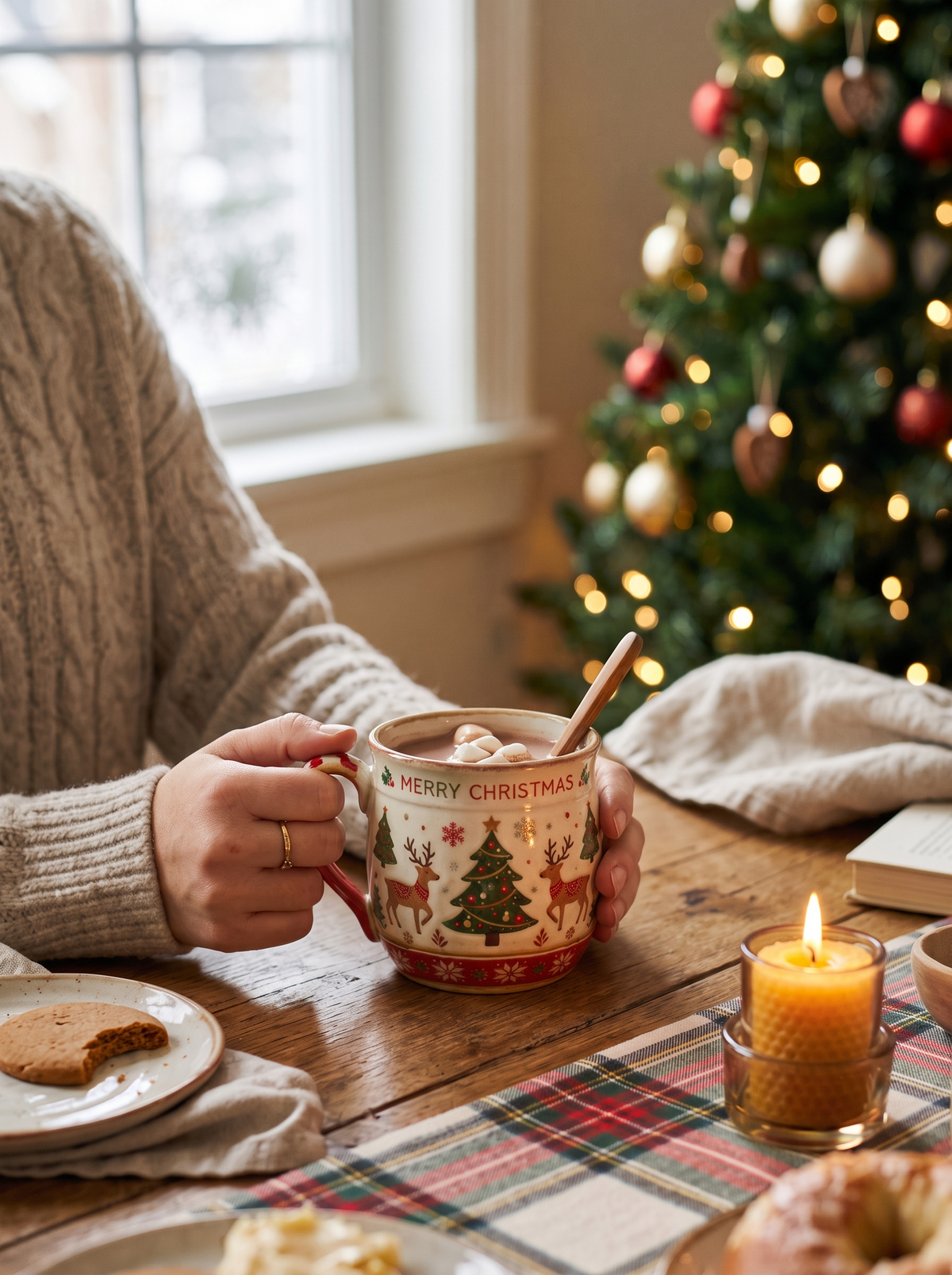 Festive Christmas Ceramic Mug Charm For Your Kitchen Shelves