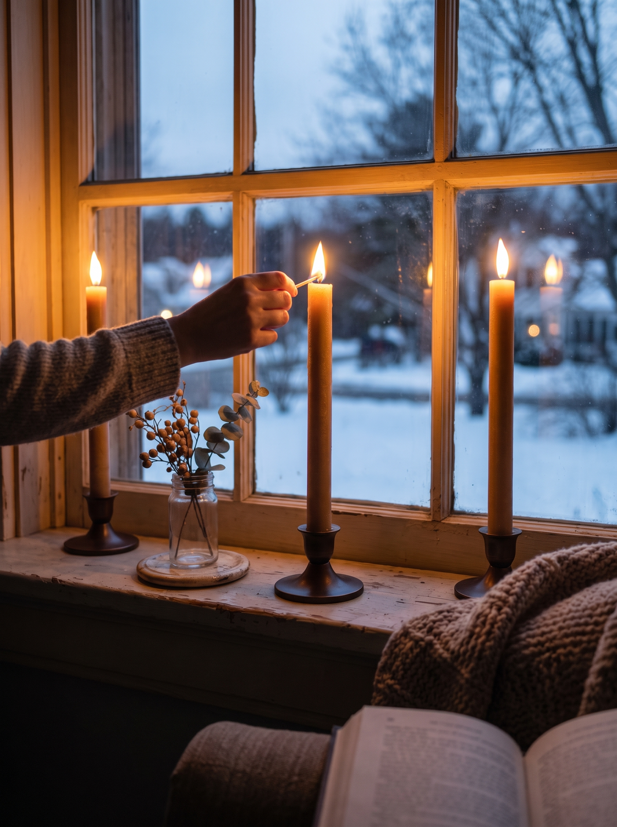 LED Window Taper Candles with Timer A Beloved Holiday Tradition