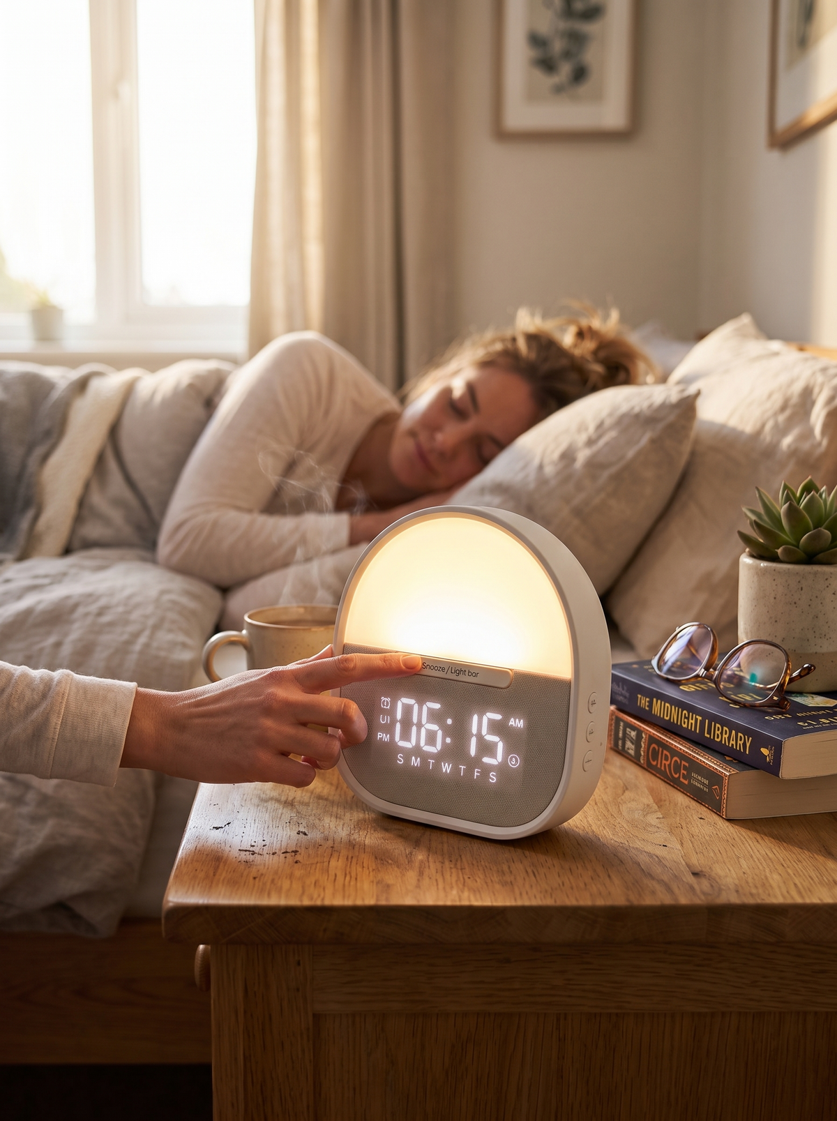 Daylight Lamp with Alarm Clock One Bedside Essential