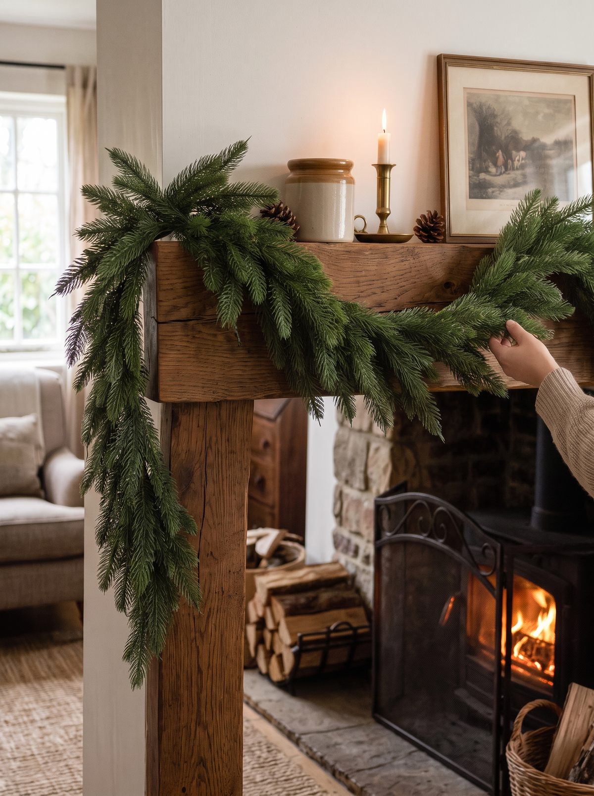 9 ft Norfolk Pine Garland Coverage For Every Big Space