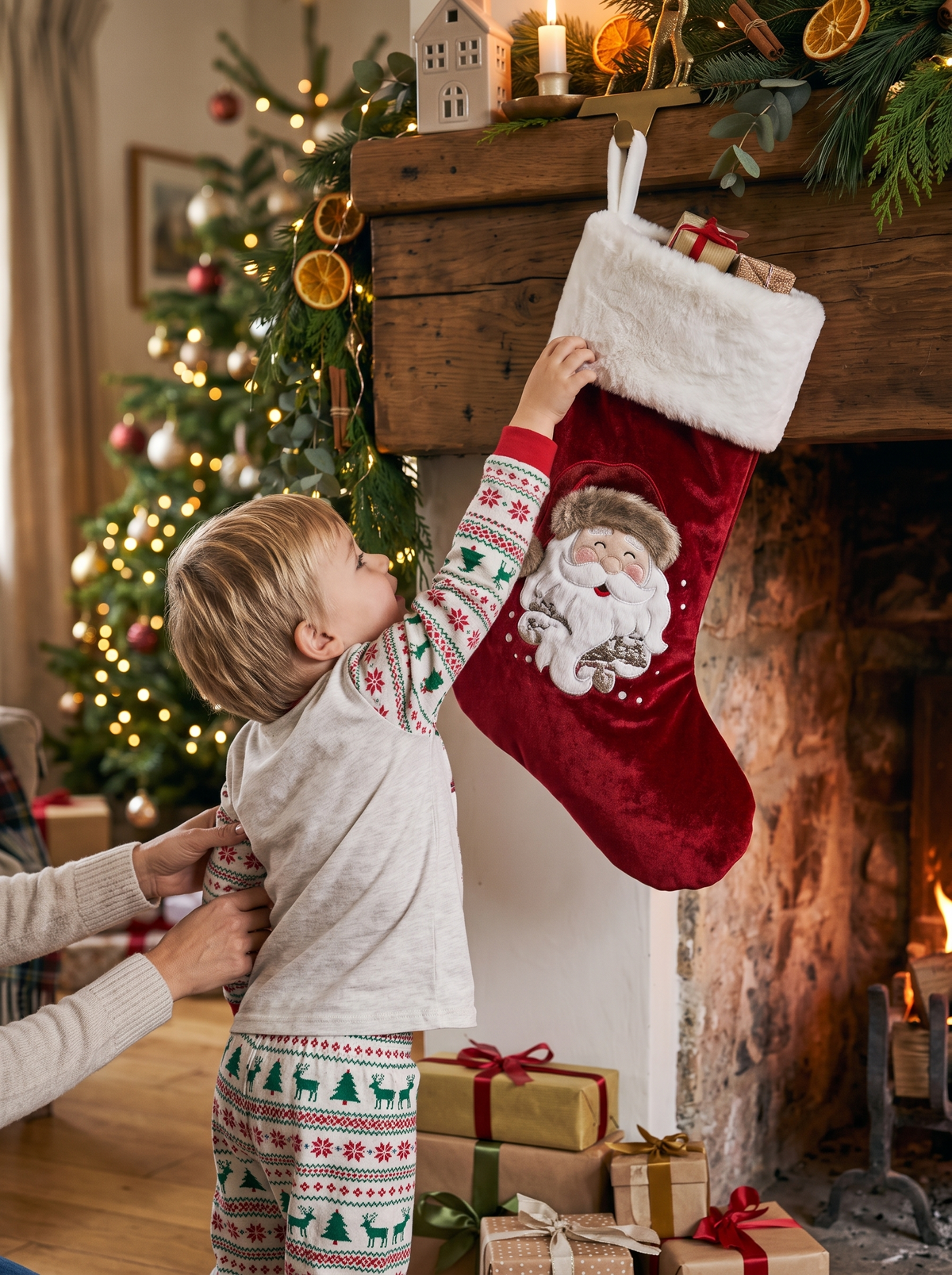 Plush Velvet Christmas Stocking Room For Every Little Surprise