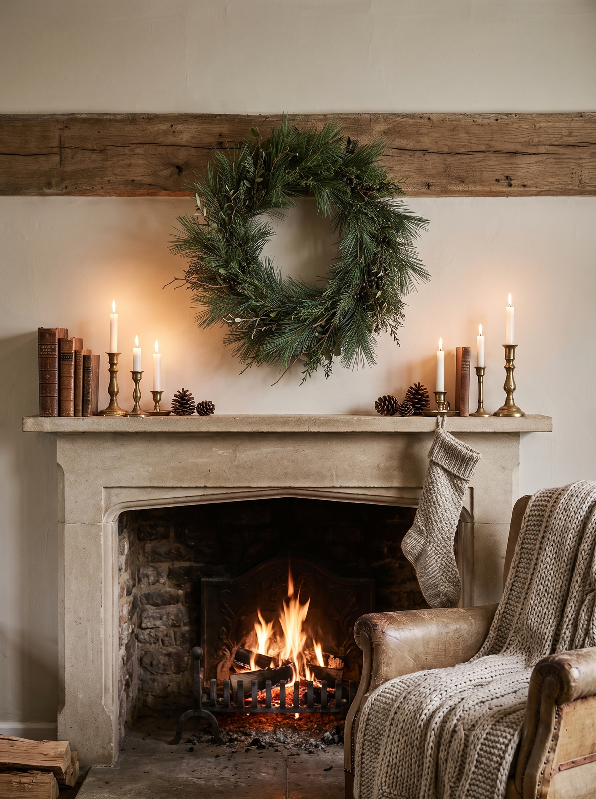 Nordic Norfolk Pine Wreath Hang It Anywhere Indoors