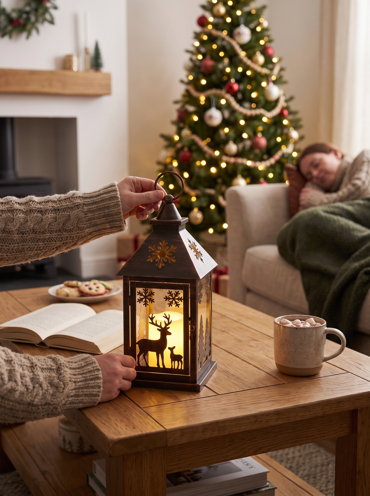 LED Holiday Tabletop Lantern A Warm Welcome In Any Room
