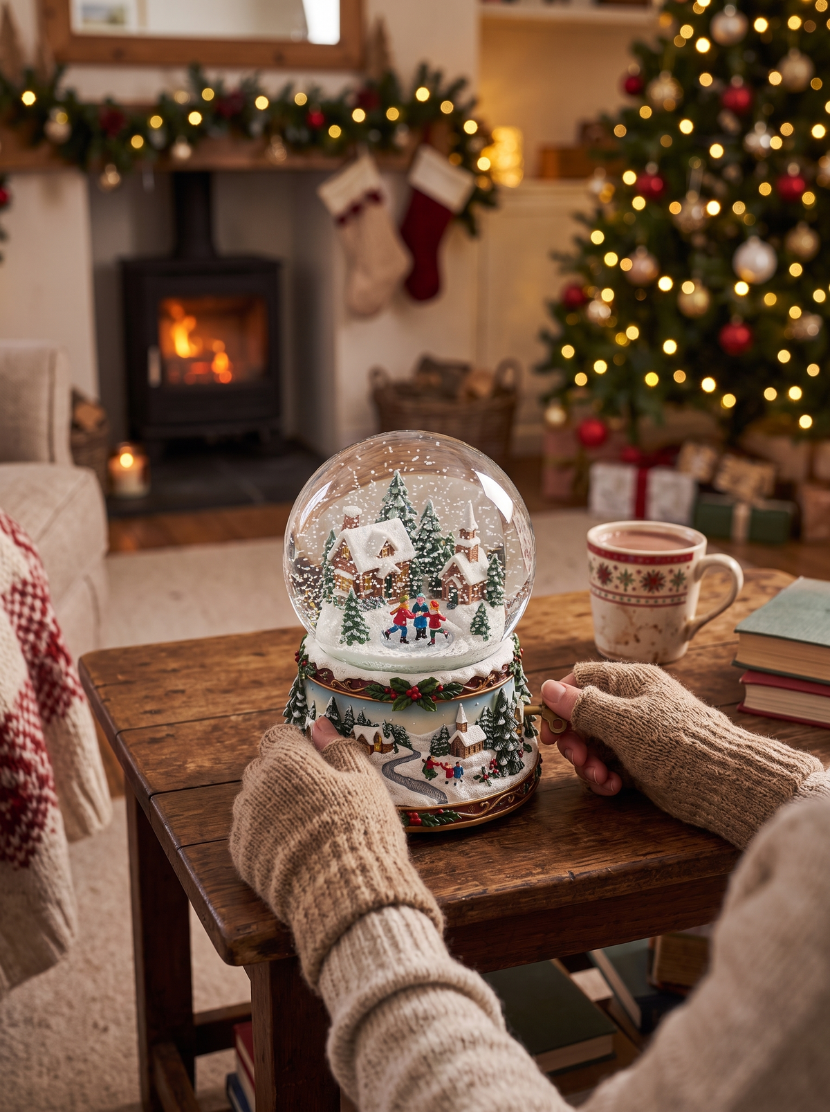 Musical Christmas Snow Globe Holiday Wonder In Your Hands