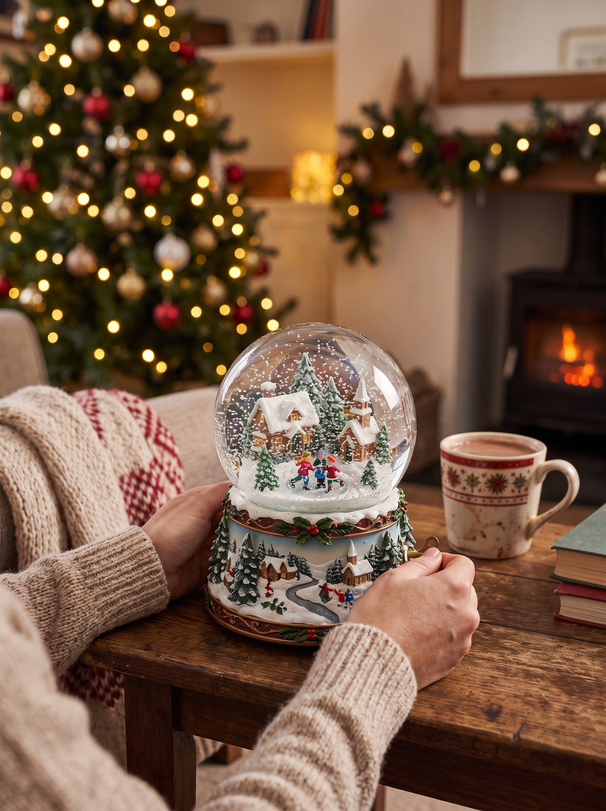 Musical Christmas Snow Globe Lovely From Every Angle