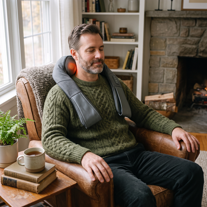 Shiatsu Neck & Shoulder Massager worn by a man